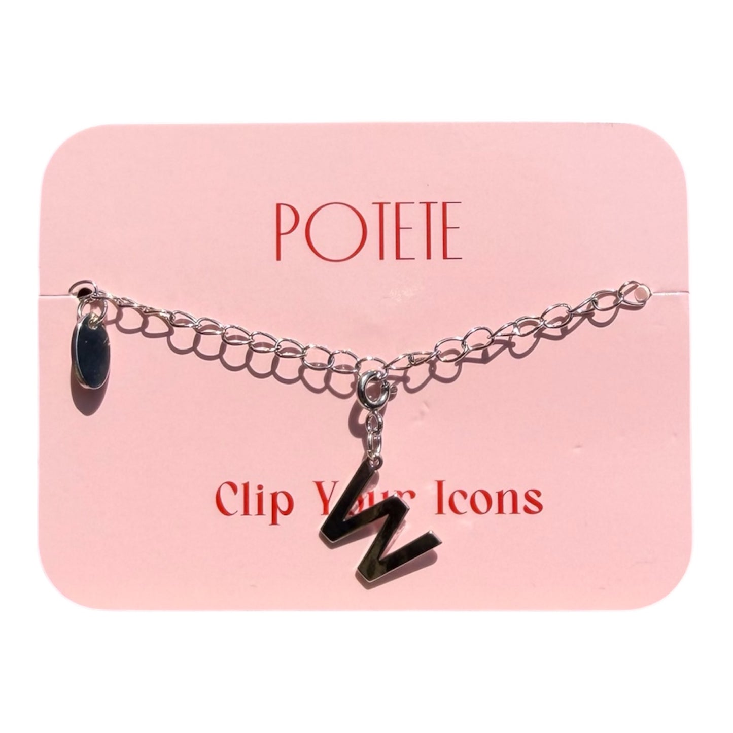 alphabet charm silver