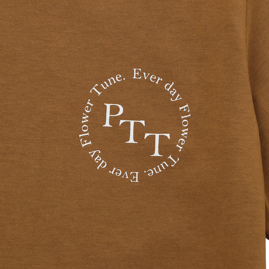 anniversary T-Shirt BROWN＆WHITE