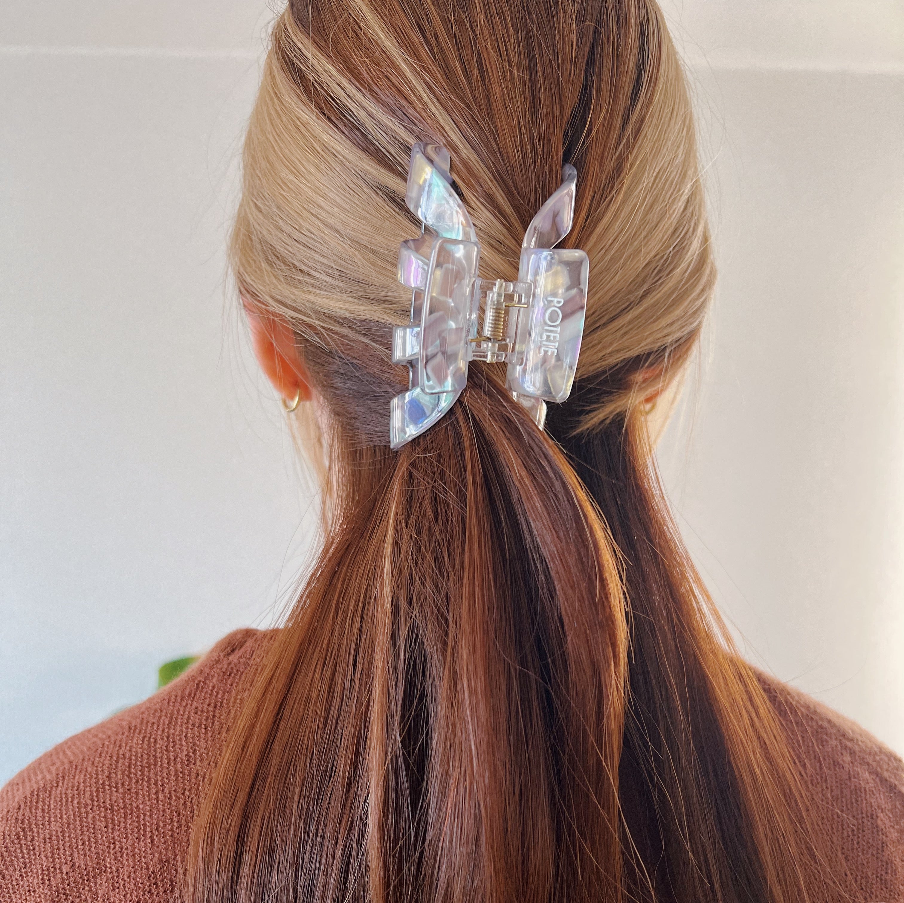 onion hair clip clear coco – POTETE