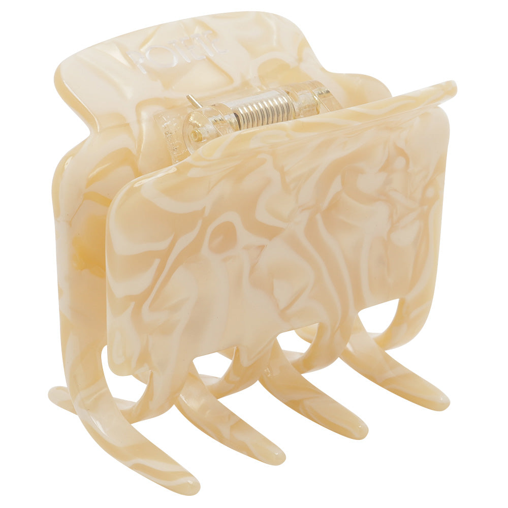 square clip cream white