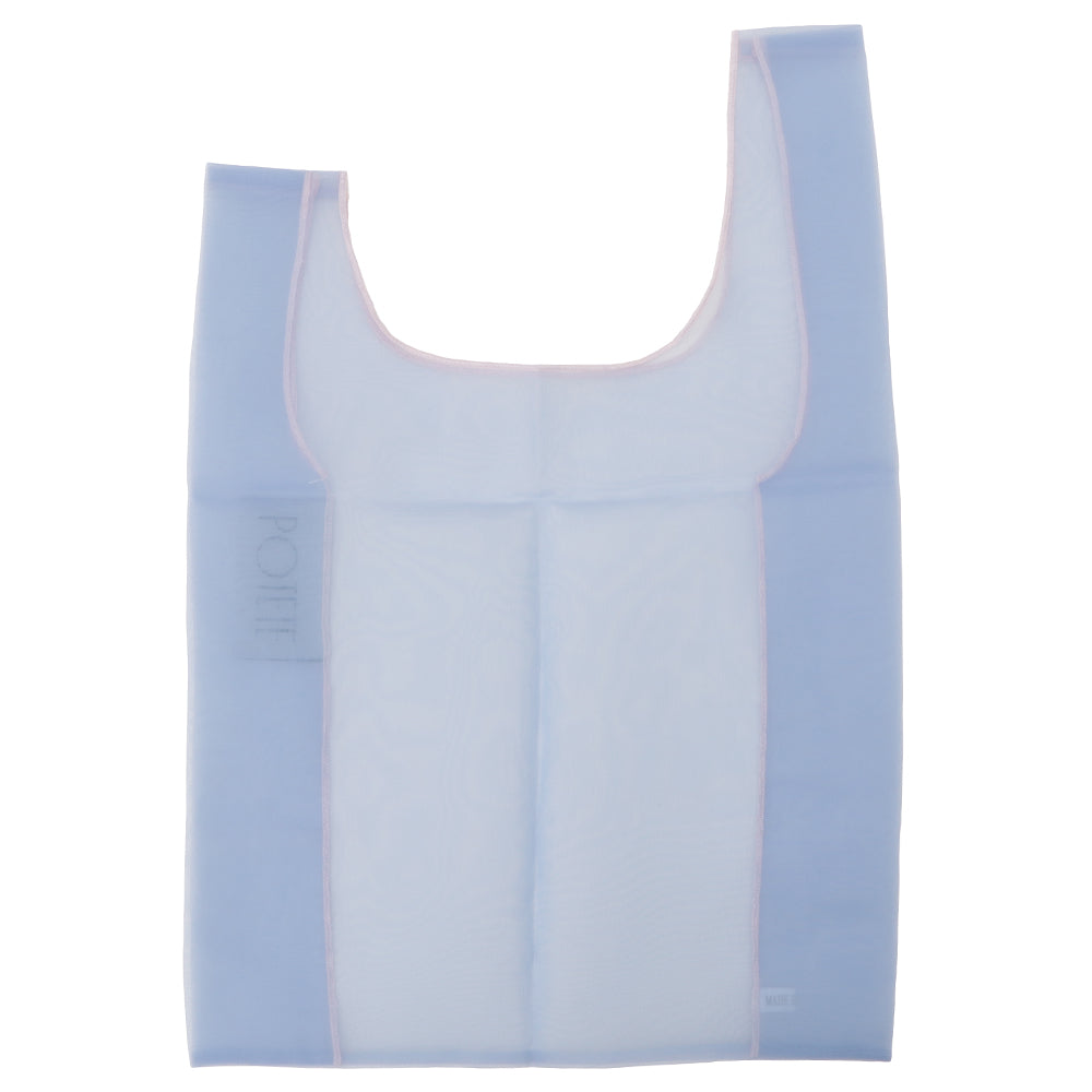 organdy shopping bag soda blue