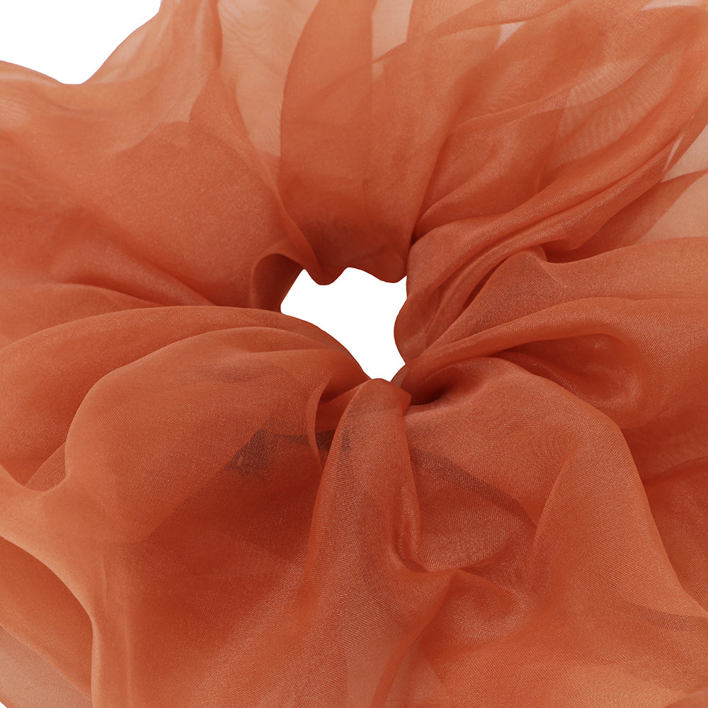 organdy big chouchou brown orange – POTETE